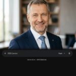 Портрет уверенного бизнесмена компании Амазон Фильтр на нейтральном фоне в студийном освещении